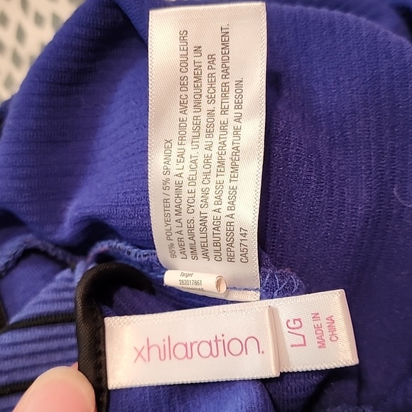 Xhilaration Peplum Striped Top - Picture 7 of 7